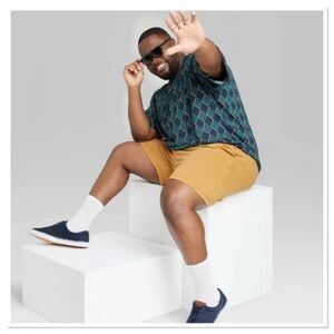 Original Use Mens Big and Tall Gold Knit Shorts NWT Host pick